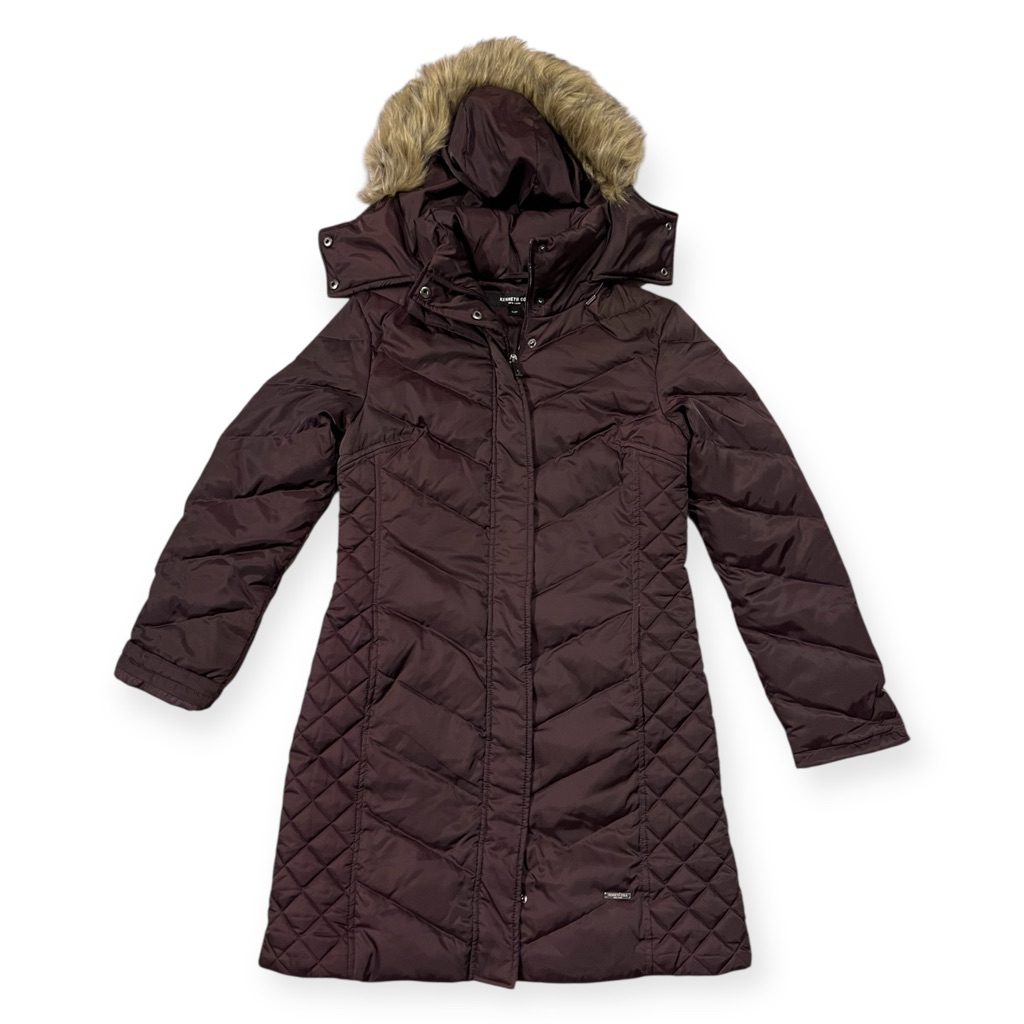 Kenneth Cole Women’s Brown Puffer Jacket | Winter Coat | Size S
